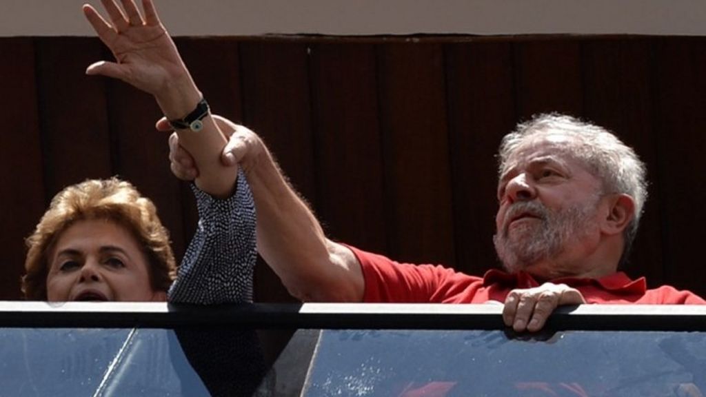 Brazil's Rousseff visits embattled Lula