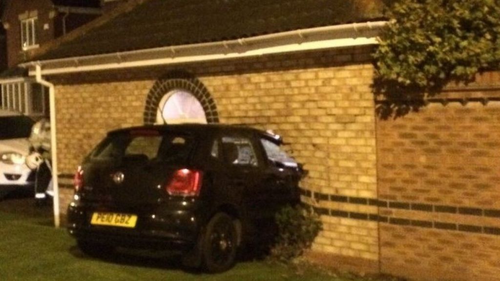 Driver smashes car through garage wall in Brownhills