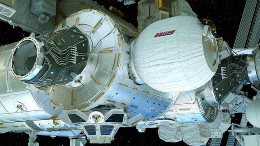 Inflatable room headed into space