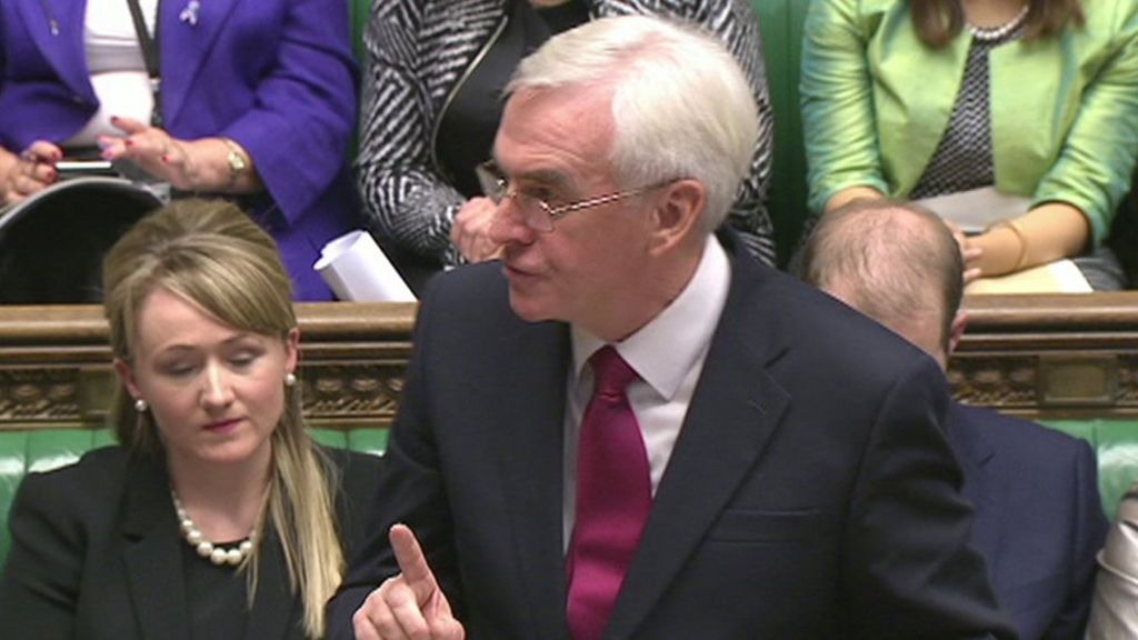 McDonnell: Chancellor's spending plans 'offer no hope'