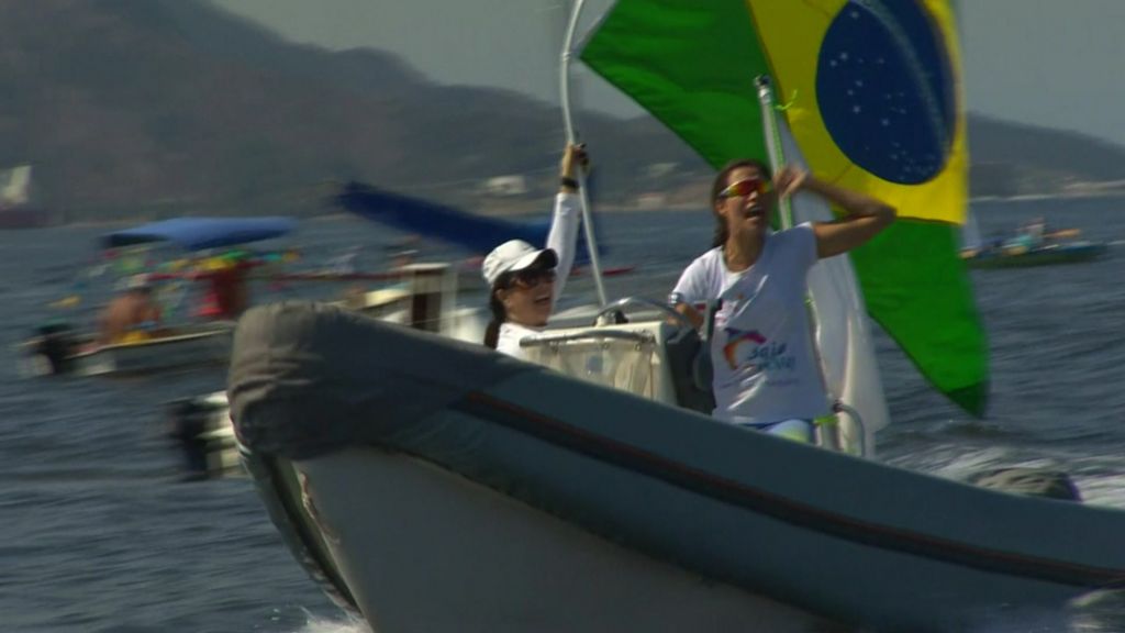 VIDEO: On board with Rio water protesters