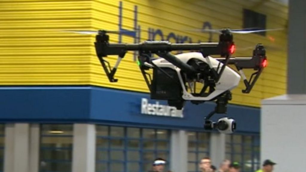 VIDEO: Police trial drones to fight crime