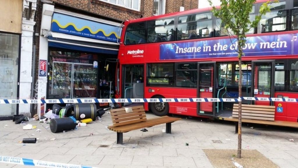 At least 17 injured in London bus crash