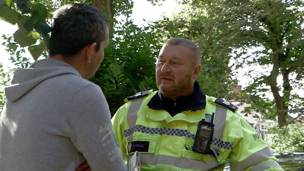 Moment uninsured driver is stopped by police