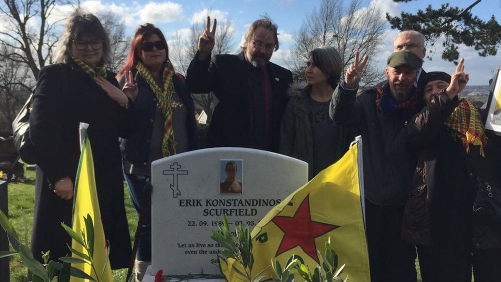 Kurds pay tribute to 'hero' Erik Scurfield on anniversary of death