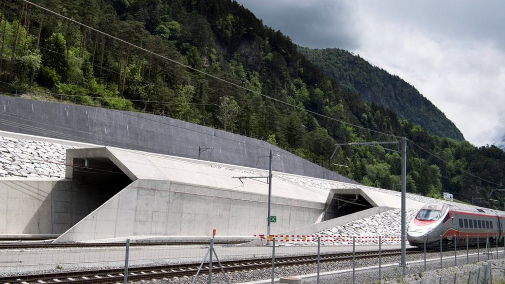 World's longest and deepest rail tunnel to open in Switzerland