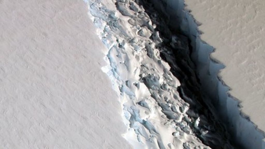 Huge Antarctic iceberg poised to break away