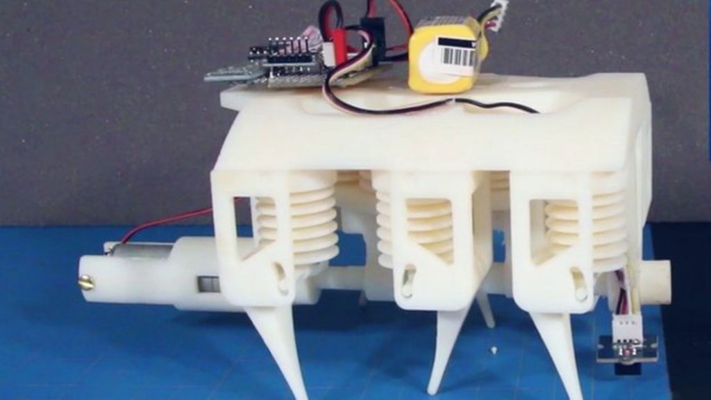 VIDEO: Liquid-pumped robot made by 3D printer
