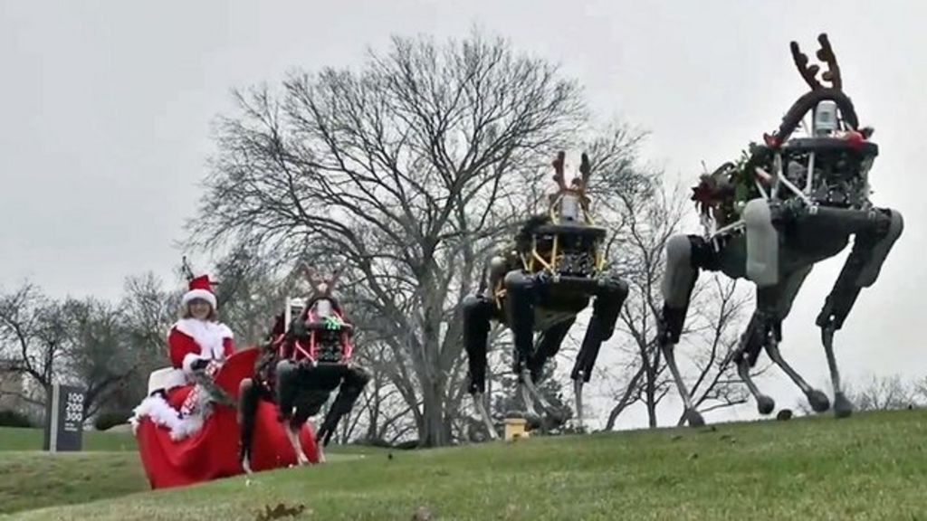 VIDEO: Google's robots challenge Rudolph