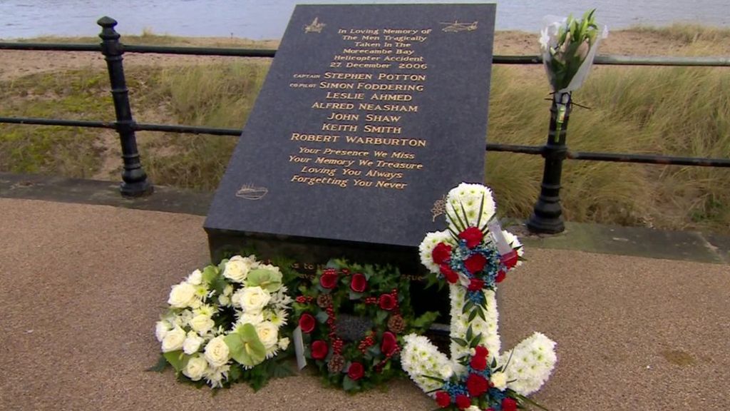 Service for victims of 2006 Morecambe Bay helicopter crash