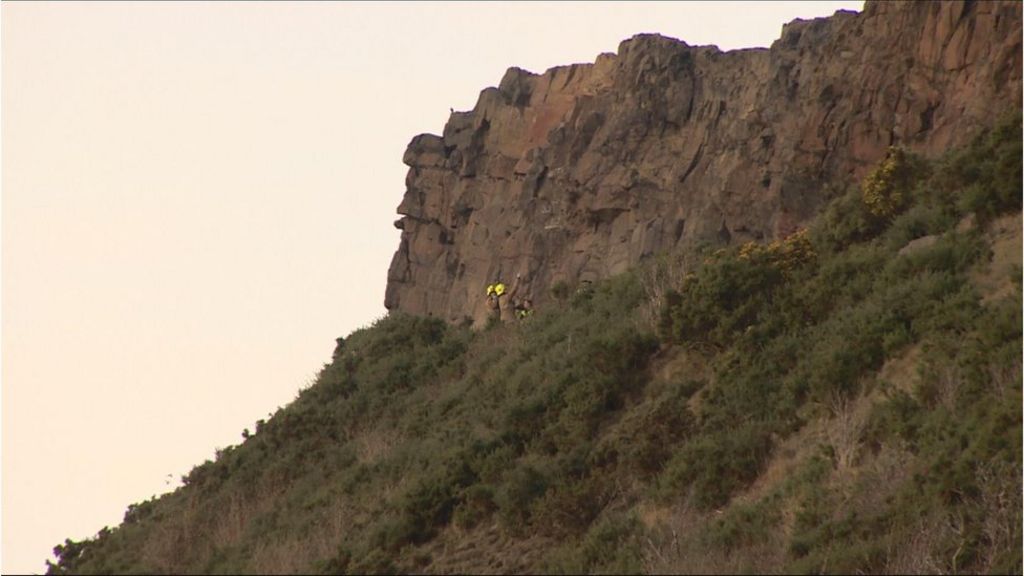 Teenager suffers back injury in fall from Salisbury Crags