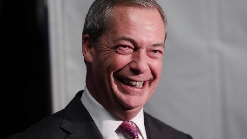 Nigel Farage on Time's person of year shortlist