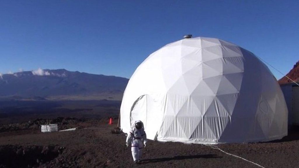 Life on Mars: Moment Nasa crew emerges from year-long trial