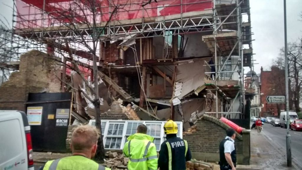 Duffy's former London house collapses