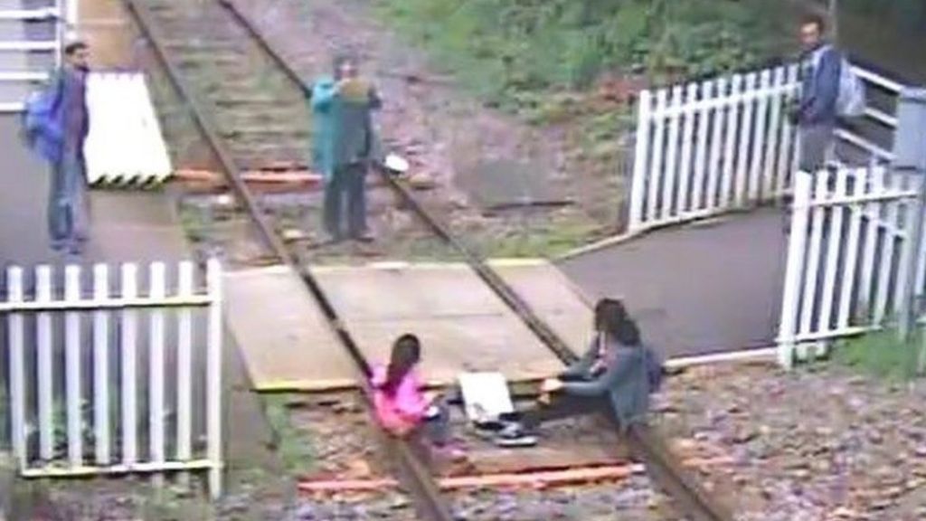 Railway line selfie footage released