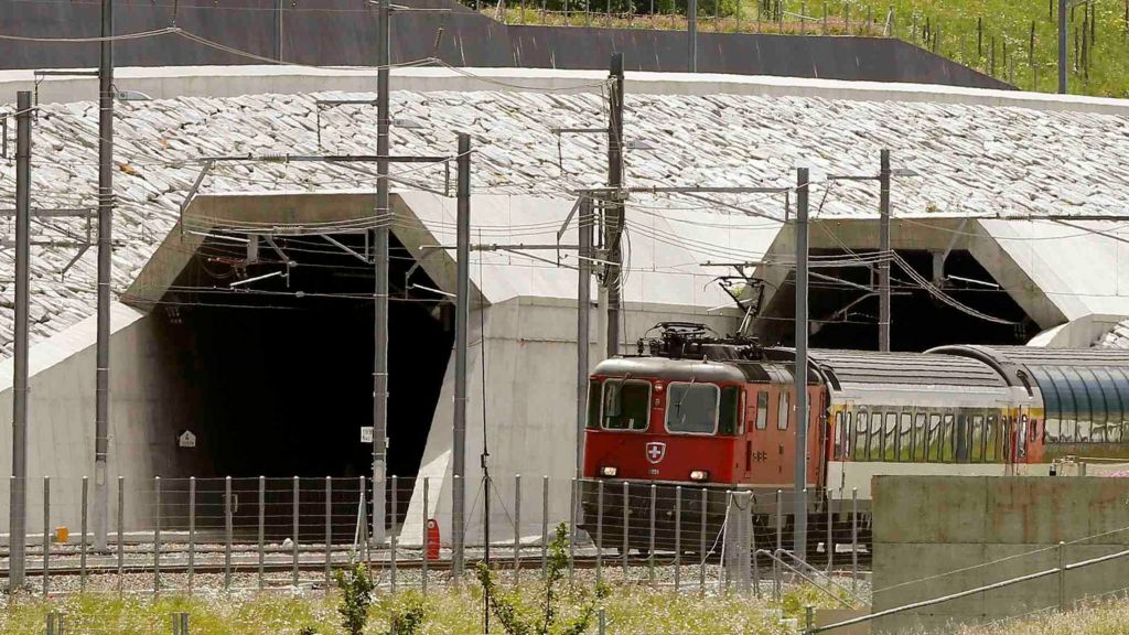 World's longest and deepest rail tunnel to open in Switzerland BBC News