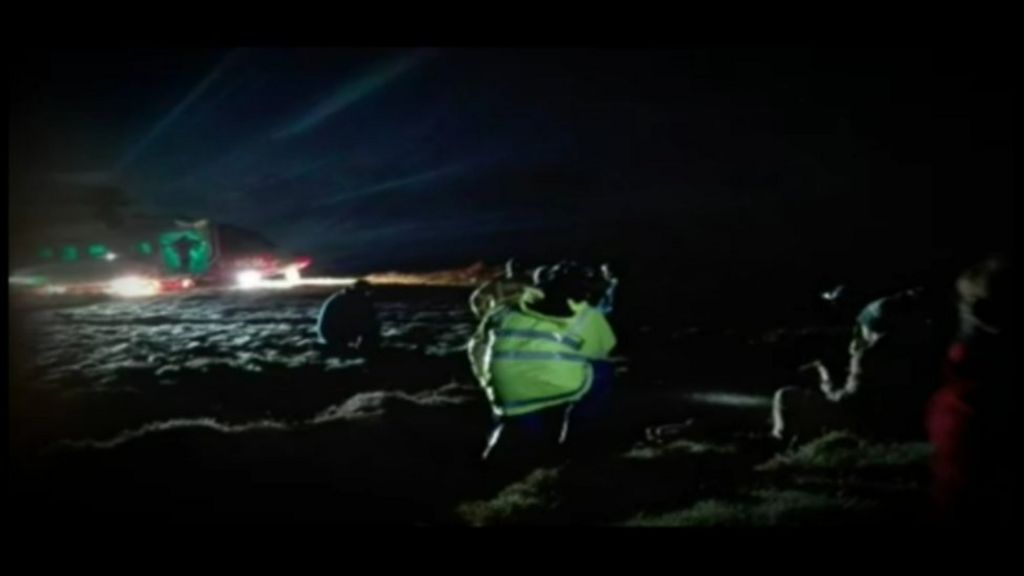 Tourist winched to safety in Causeway cliff rescue