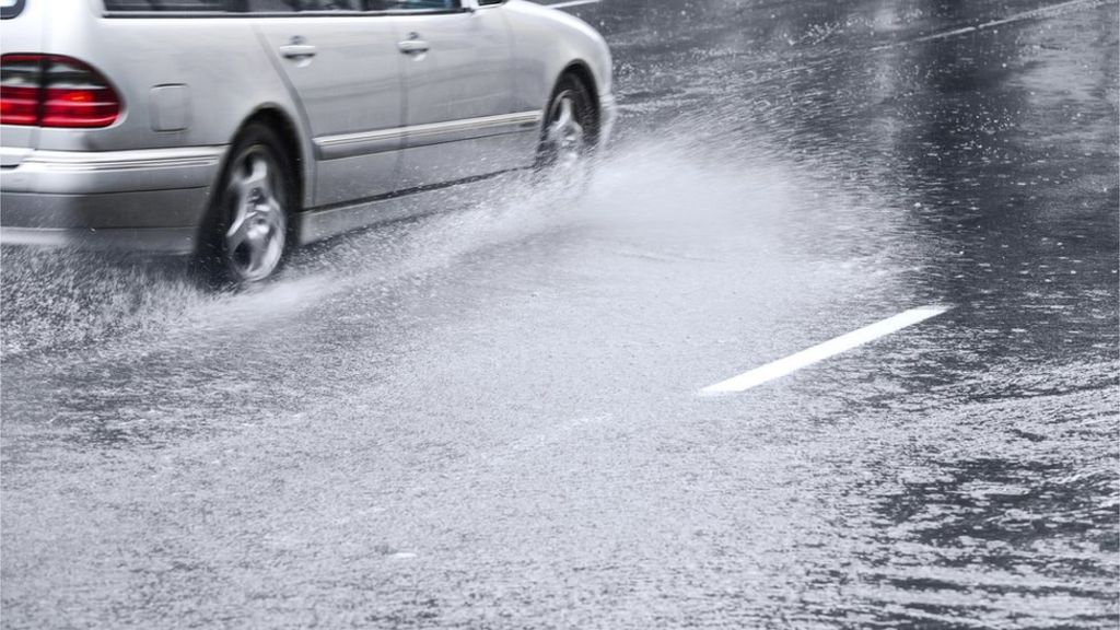 Road flooding as weather warnings issued