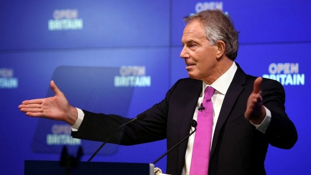 Tony Blair on Brexit: UK is rushing over a cliff's edge