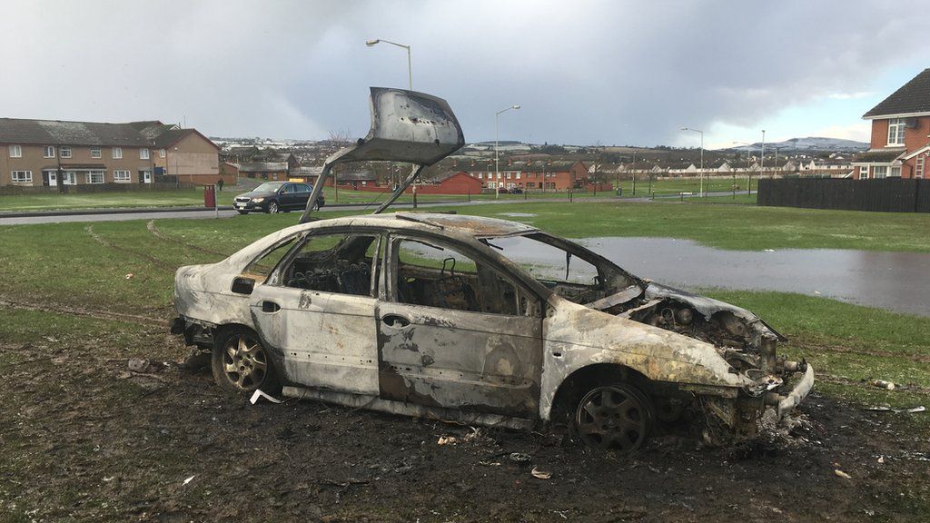 Londonderry: Firefighters attacked while dealing with car blaze