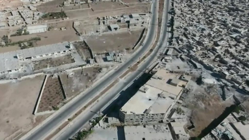 How is this road crucial in Syria truce?