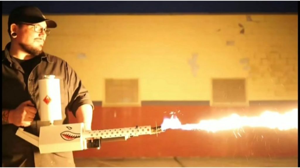 VIDEO: Where flamethrowers are sold for 'fun'