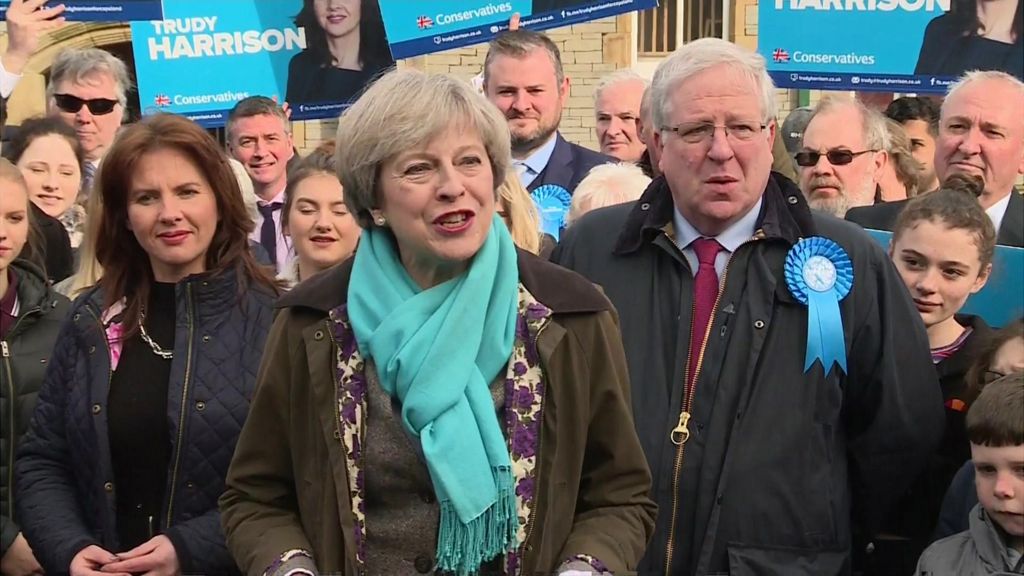 Theresa May celebrates 'astounding' Copeland poll win