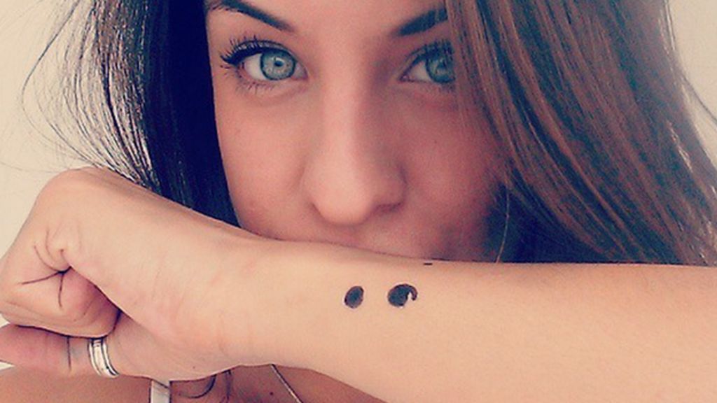 BBCtrending: Why are people getting semicolon tattoos? - BBC News