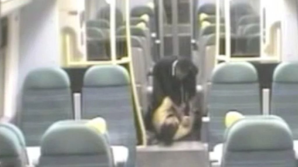 Student jailed for attacking a man who said train had reached 'end of the line'