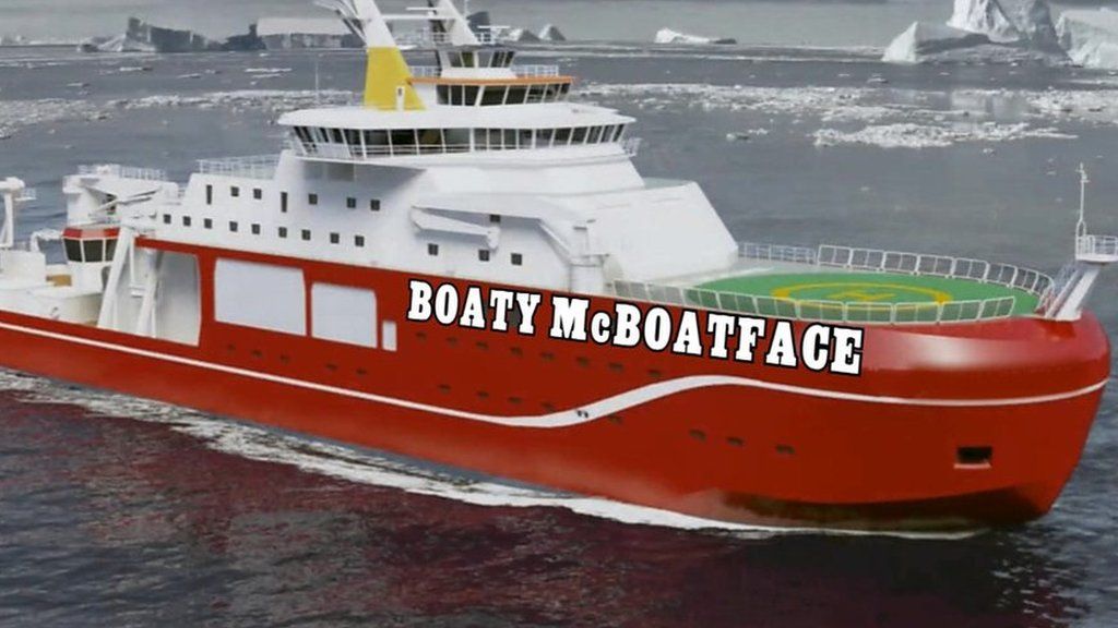 Boaty McBoatface wins poll for public naming vessel BBC News