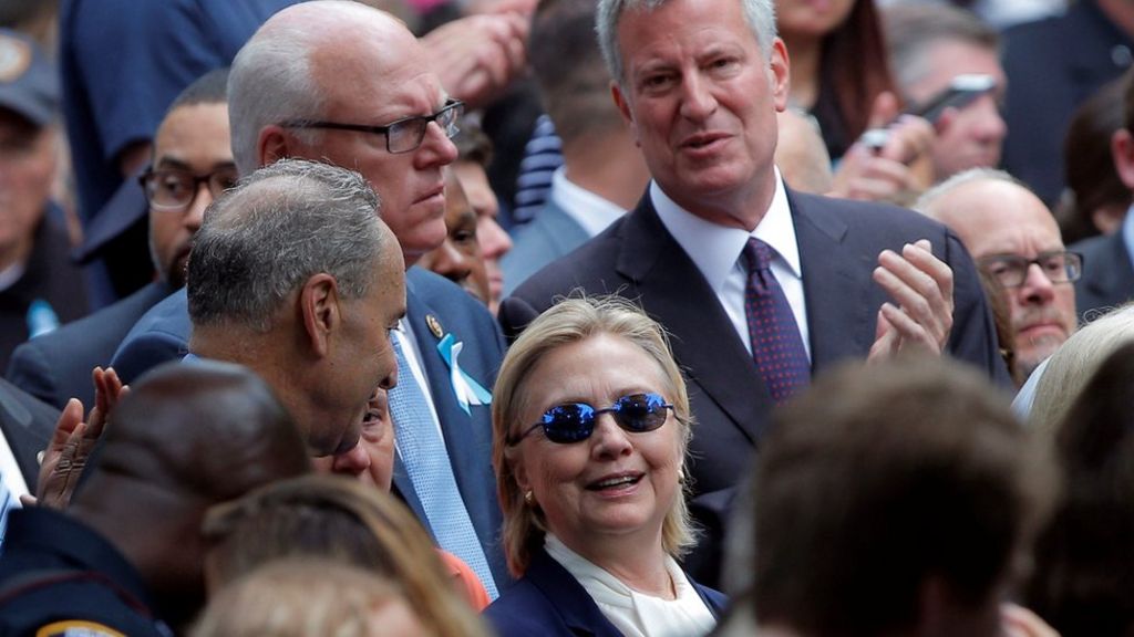Hillary Clinton 'felt unwell' at 9/11 ceremony