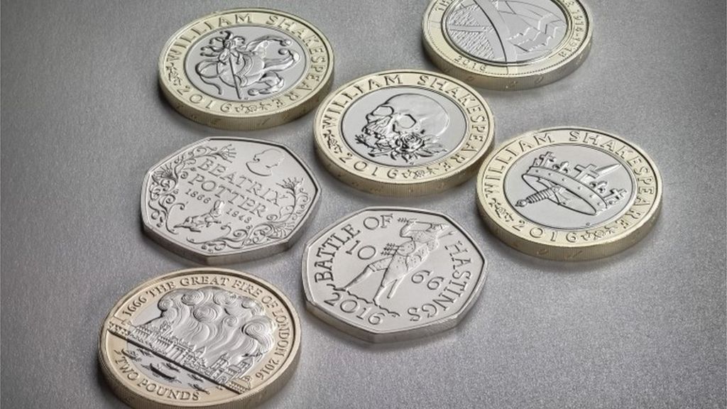 Shakespeare and Potter on 2016 coins