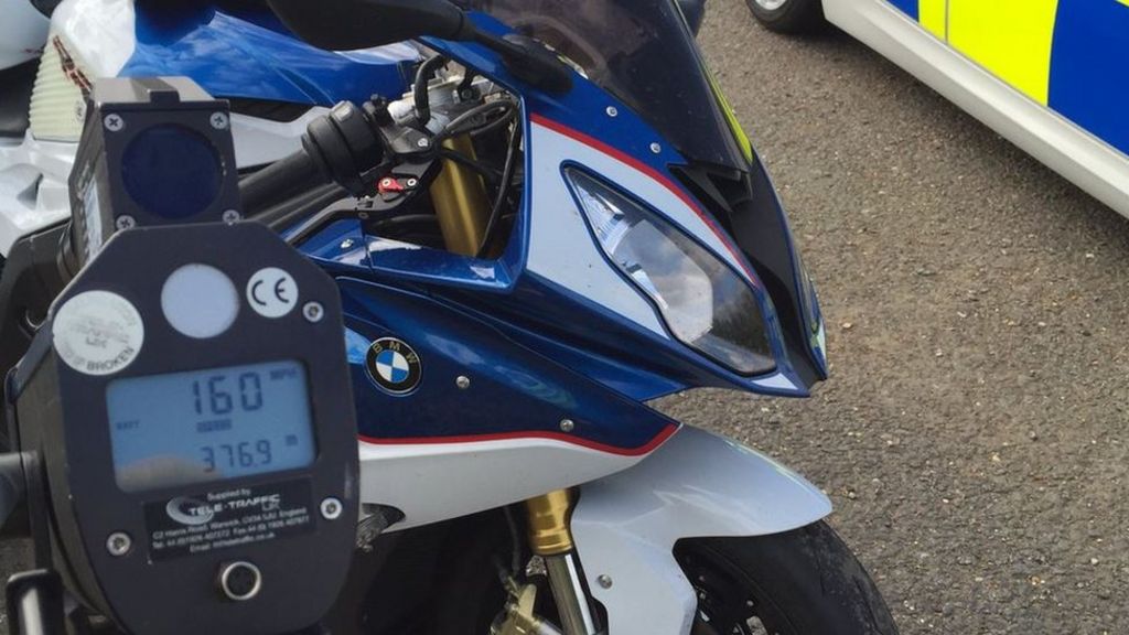 Speeding motorcyclist clocked at 160mph banned