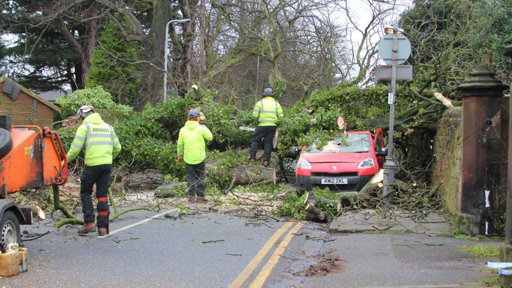 Storm Doris: 10 hurt as winds wreak havoc across North West