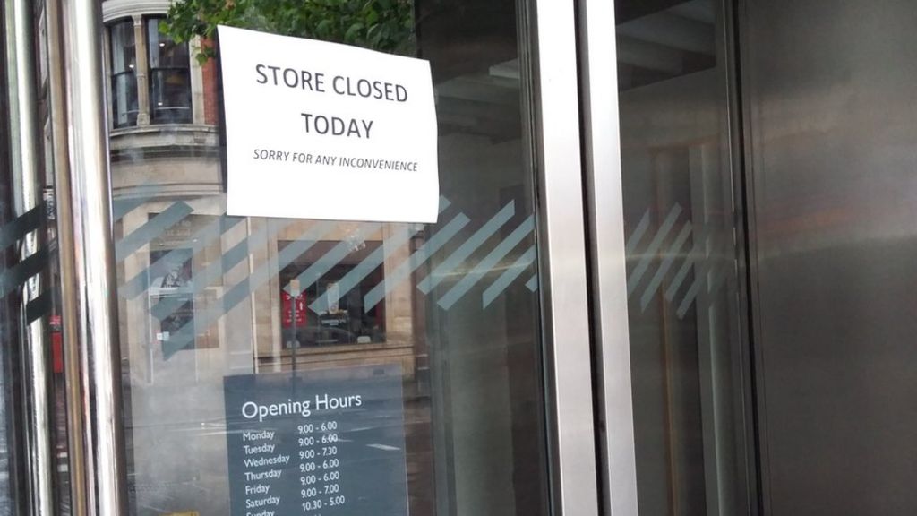 John Lewis pipe burst keeps Nottingham store closed