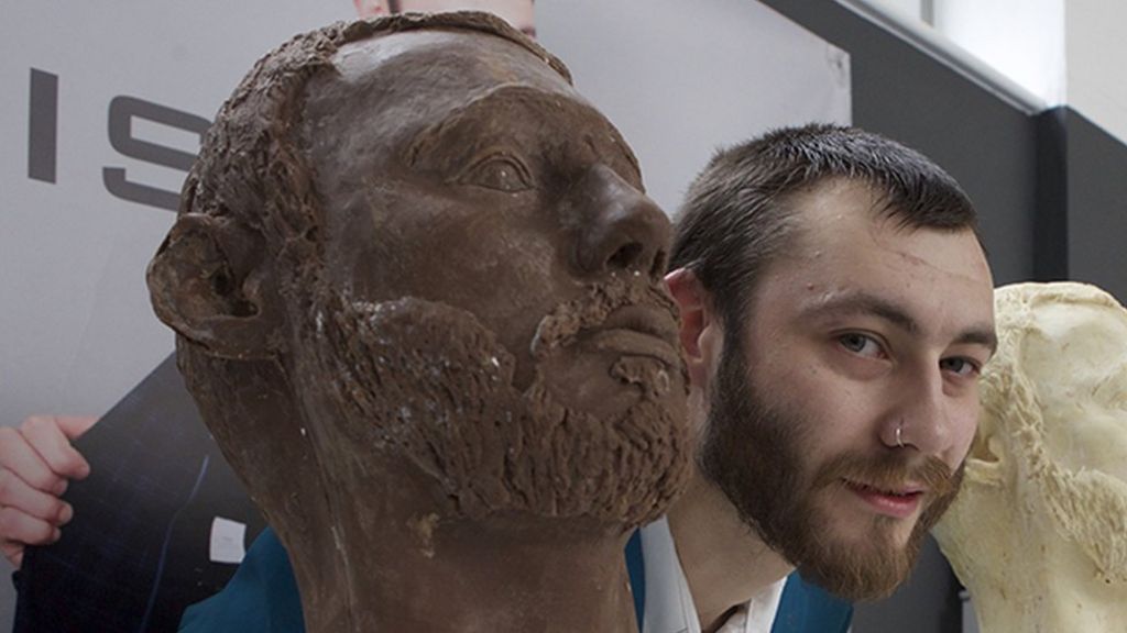 Nottingham Trent art student casts head in chocolate for parody project