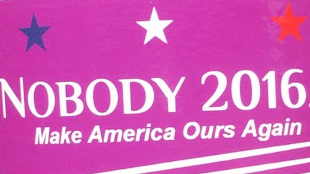 Nobody For President The Americans Campaigning For None Of The Above 