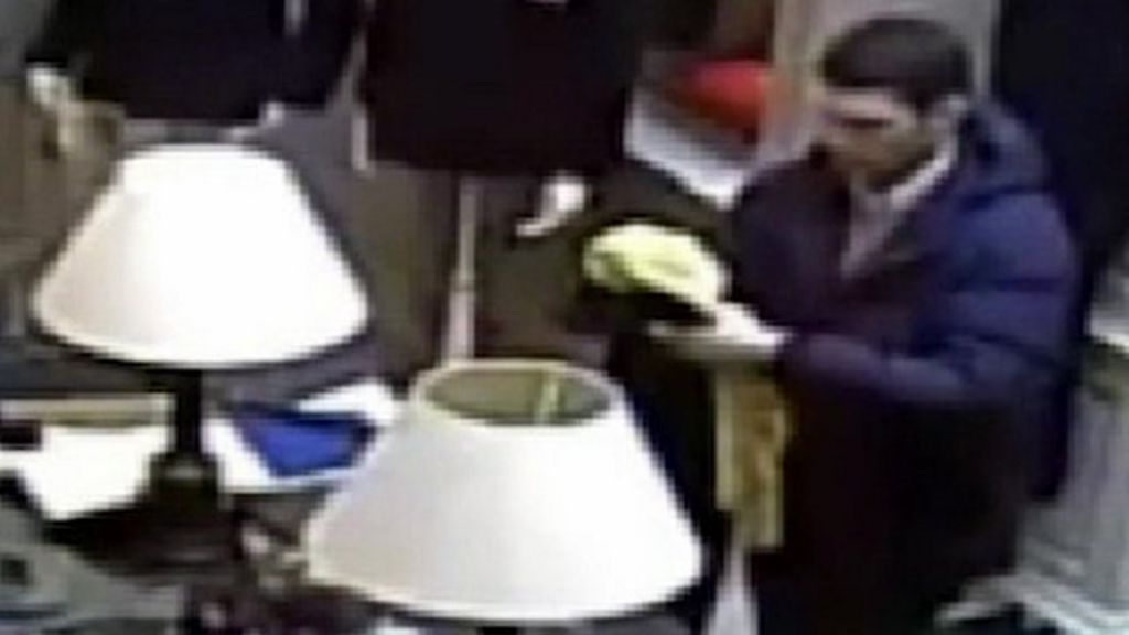 VIDEO: Luxury goods thief caught on CCTV