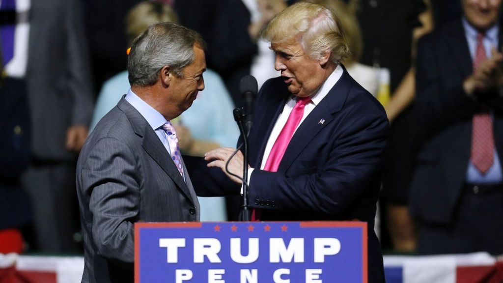 Nigel Farage Attacks Response To Trump Ambassador Tweet Bbc News