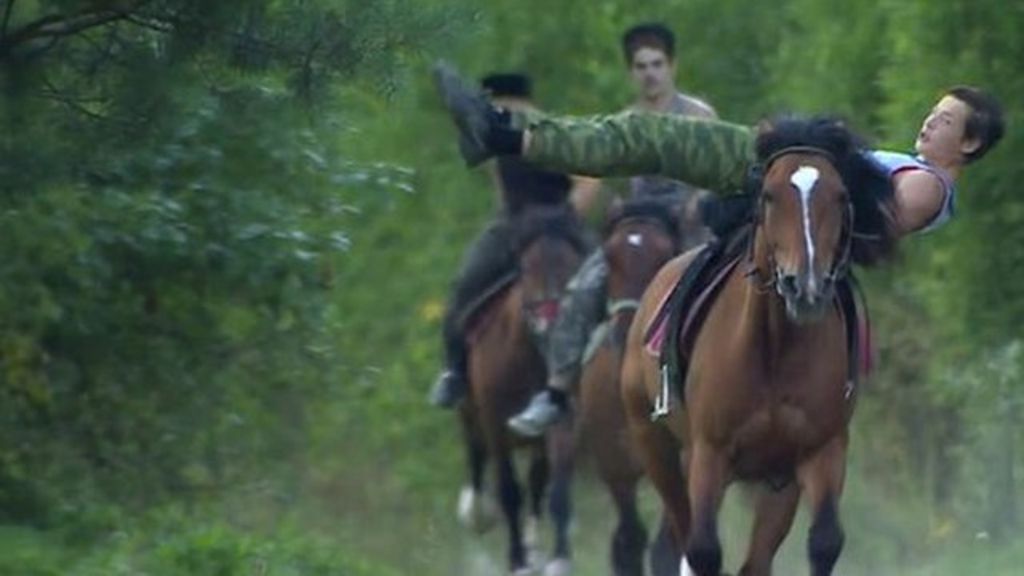 VIDEO: Cossacks riding Russia's patriotic wave