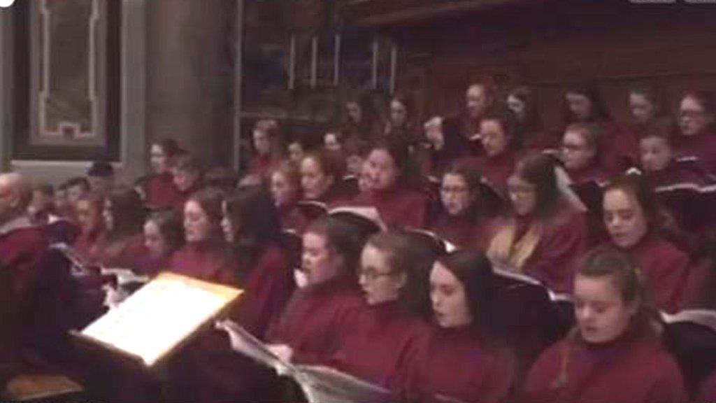 Children's singing has papal approval