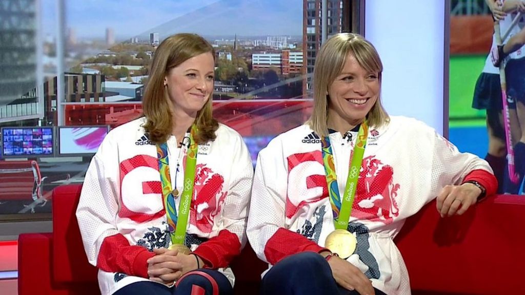 Richardson-Walsh hockey couple celebrate 'epic feeling' of winning Olympic Golds