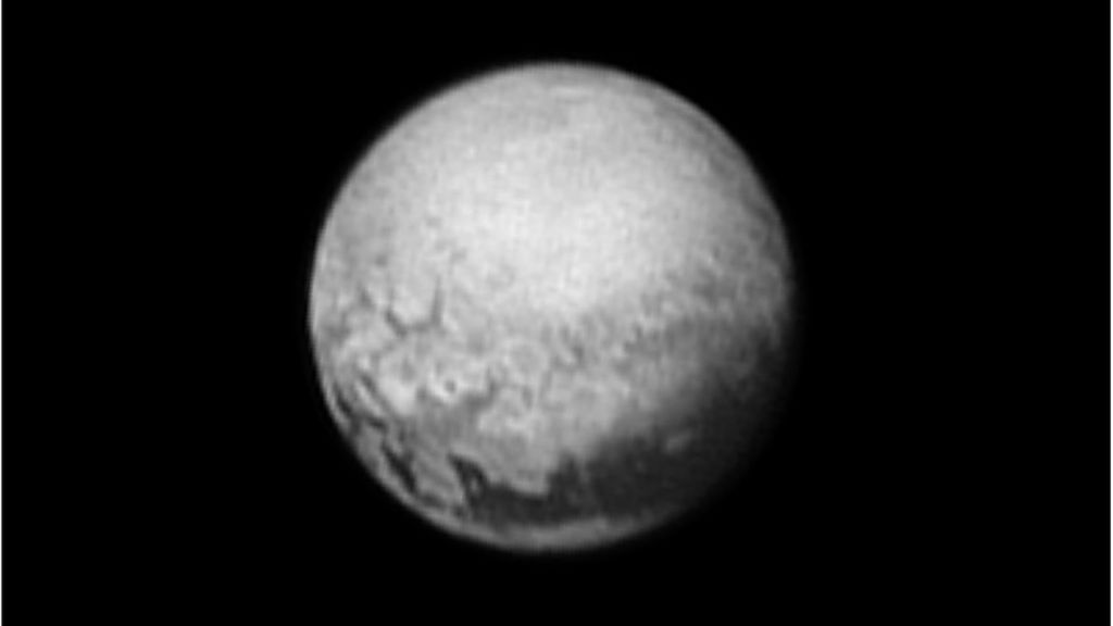 Pluto surface sharpens in new image