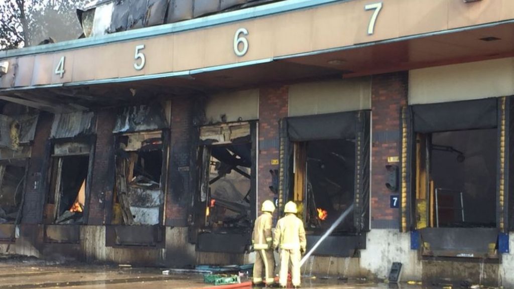 Large blaze at Wakefield Morrisons supermarket depot