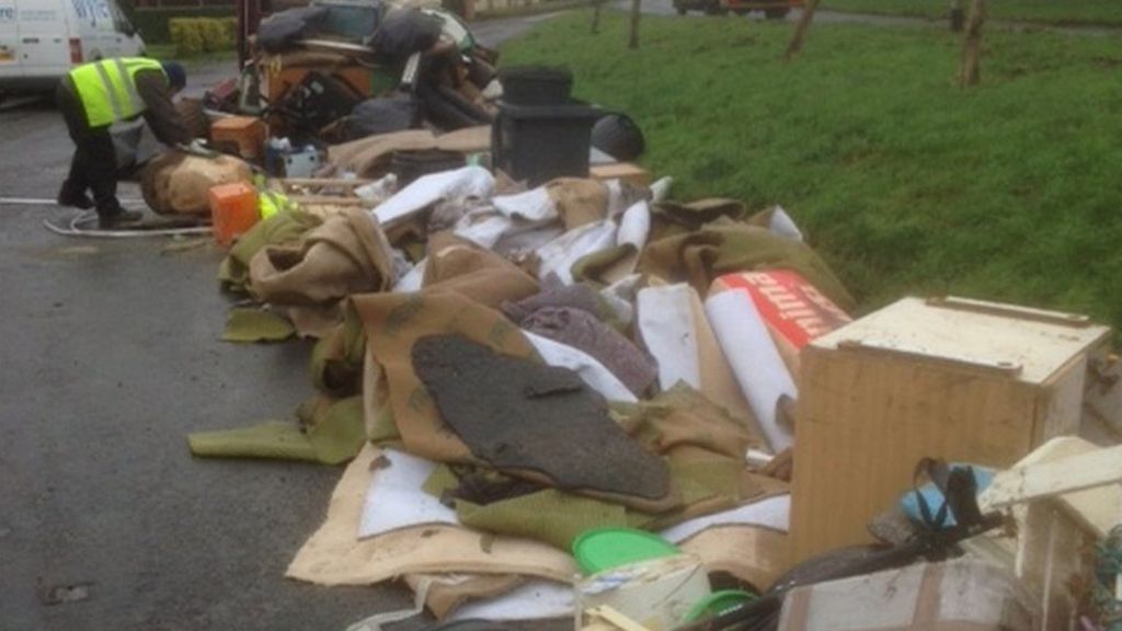 Tonnes removed in floods aftermath
