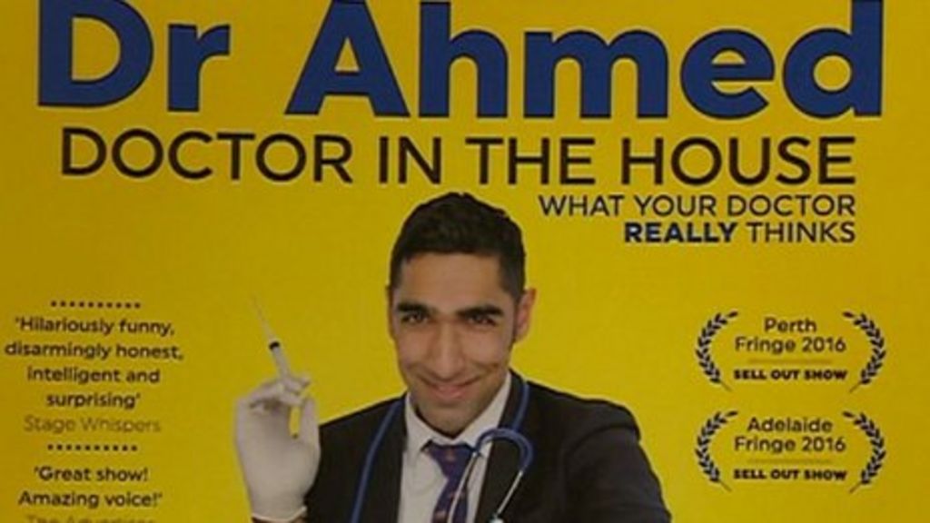 The doctor who has become a stand-up comedian