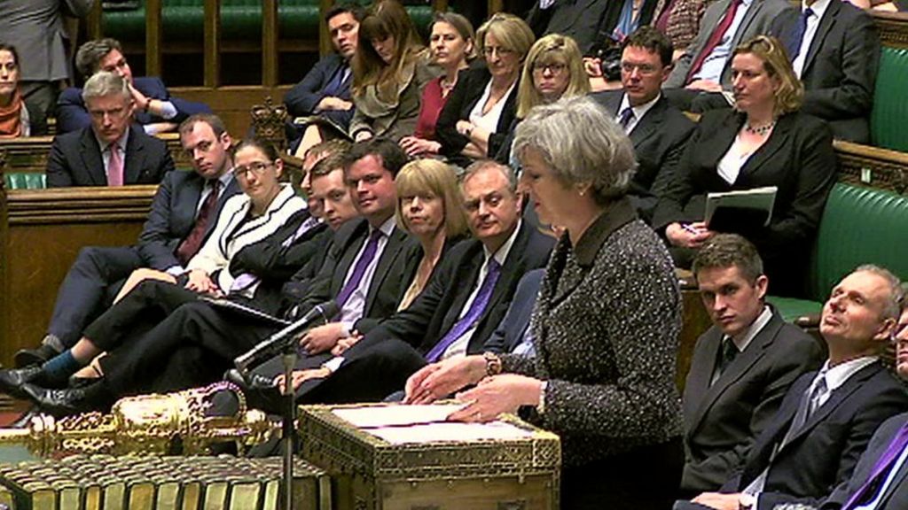 Theresa May hails 'defining' Brexit moment