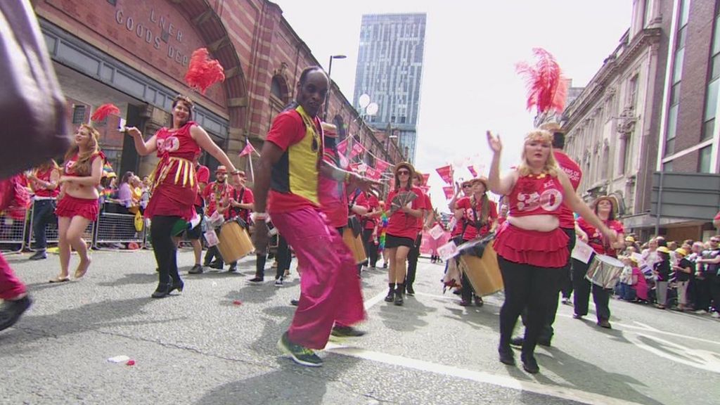 Manchester Pride: Thousands line the streets for parade