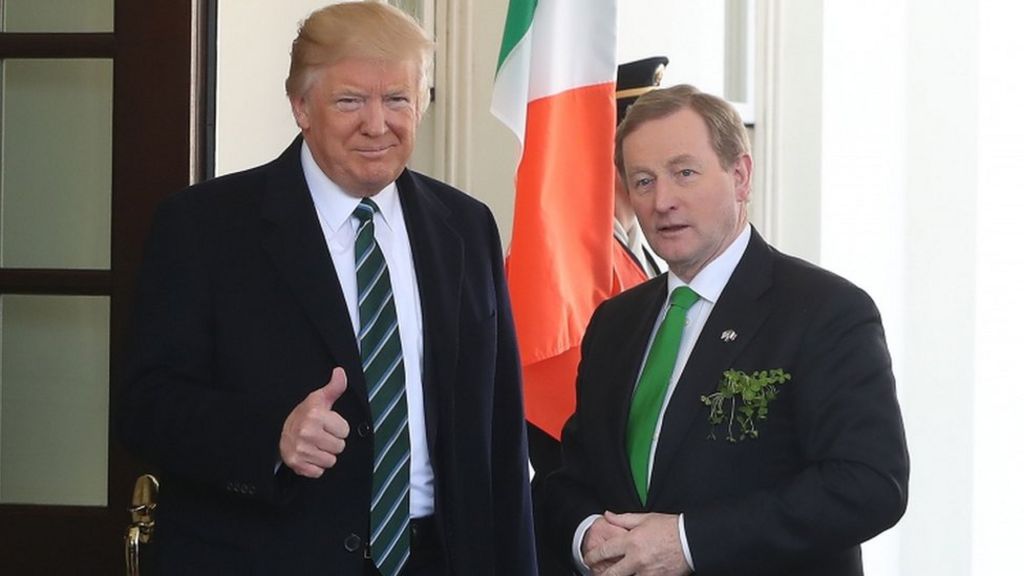 Enda Kenny meets US President Donald Trump in Oval Office