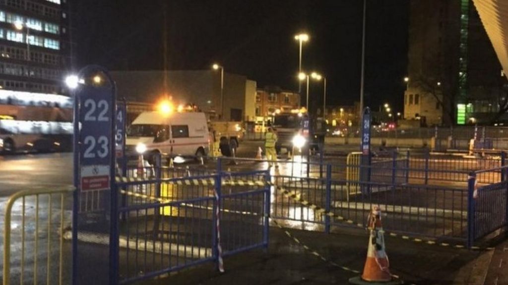 Bus station reopens after wind damage